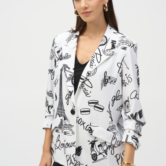 Joseph Ribkoff Boyfriend Jacket - Picture 3 of 3